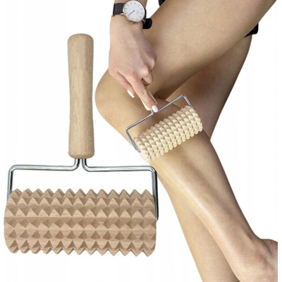 Dřevia Dřevěný masážní váleček na tělo - Anticelulitidní Roller