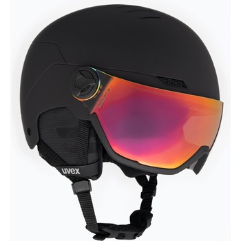 uvex Ски каска UVEX Wanted Visor black matte/mirror red smoke