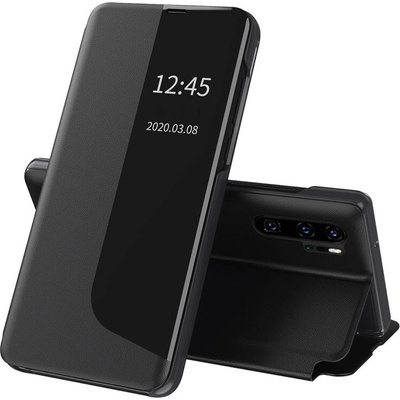 Techsuit - eFold Series - knížkové pouzdro pro Huawei P30 Pro / P30 Pro New Edition - černé – Sleviste.cz