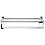 DECOR WALTHER Закачалка на релса за кърпи Corner с рафт хром (0561300)