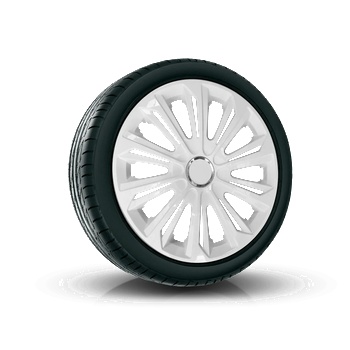 Image 1 of NRM капаци 14", strong ЛАКИРАНИ БЕЛИ 4брой (vtv-pu-22199)