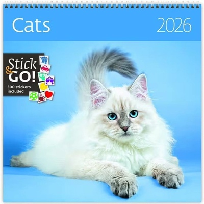 Cats nástěnný 2026