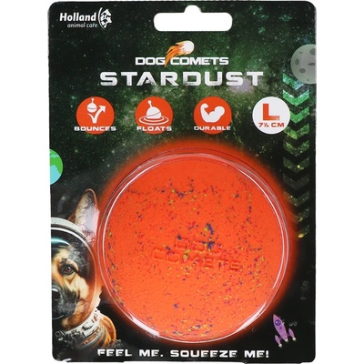 Dog Comets Stardust plovoucí míč oranžový 7,5 cm