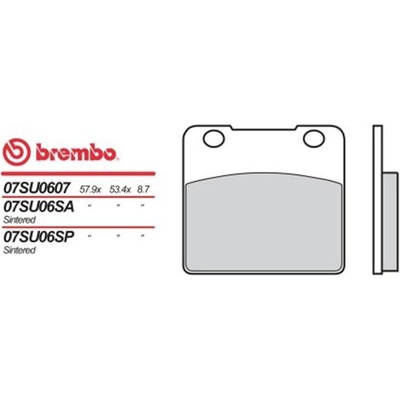 Přední brzdové destičky Brembo Suzuki 1400 VS INTRUDER 1987 - 2004 směs 07 – Hledejceny.cz