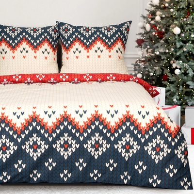Eurofirany vianočné renforcé obliečky NORDIC 200X220 2x70X80