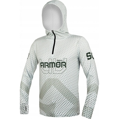 Delphin mikina s kapucňou uv armor 50+ olive