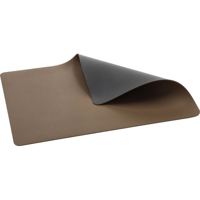 Bitz Подложка за маса 46 х 33 см, двустранно, комплект от 4 бр. , тъмно кафяв / титан, PVC, Bitz (BITZ24287)