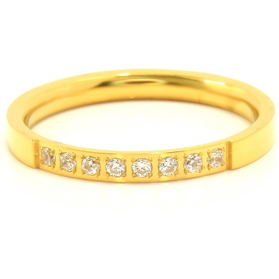 Bruno Prsten GOLD s kamínky S2273