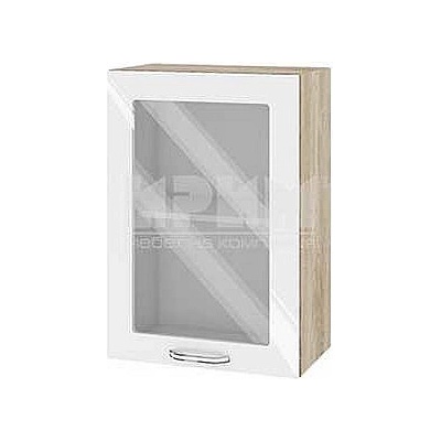 ИРИМ Горен кухненски шкаф Сити АРФ-Бяло гланц-05-218 50 см