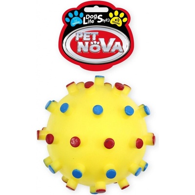 Pet Nova lopta ježková lopta s výstupkami 12 cm