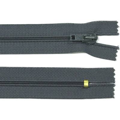 Spirálový zip no.5 nerozepínací 16cm tmavě šedý