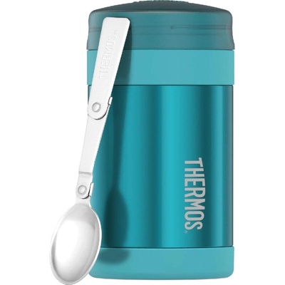 Thermos termoska na jídlo s lžící 470 ml tyrkysová
