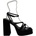 Chic Сандали Chic Women's Strappy Block Heel Platform Heeled Sandal - Black