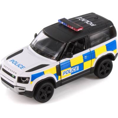 Kinsmart Метална количка Kinsmart Police Edition - Land Rover Defender 90, 1: 36 (52135)
