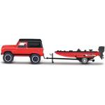 Maisto - Дизайн Tow & Go, 1966 Ford Bronco ремарке с лодка за риболов, 1: 64 (11368FB)