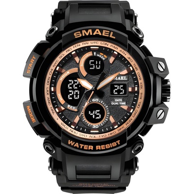 SMAEL Часовник smael te-4002 - Черен / Златен kp4002