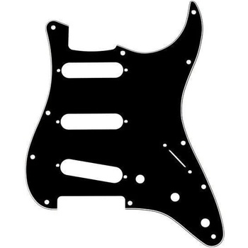 Image 1 of Fender 3-Ply 11-Hole Mount Stratocaster Black Pickguard (0991359000)
