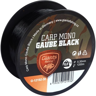 Giants Fishing Carp Mono Gaube Black 1200 m 0,30 mm 6,8 kg