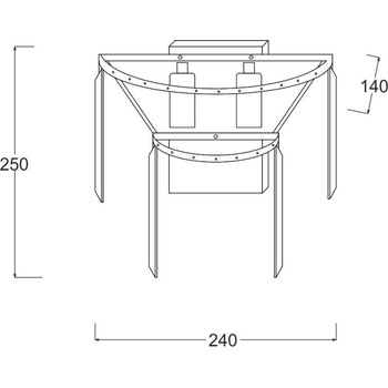Image 1 of Zuma Line Amedeo 17106/2W-GLD (003064-009239)