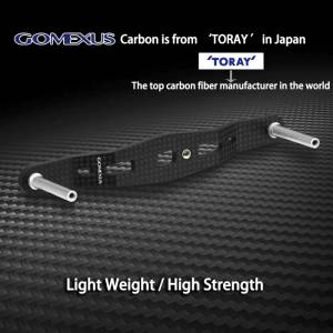 GOMEXUS Двойна дръжка GOMEXUS Carbon Handle for Baitcasting Reel DC Black за макари Daiwa, Shimano и други Риболовна макара