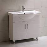 Inter Ceramic Долен шкаф за баня ICP 8585, PVC, бял, с умивалник, 52x85x85см (8585)