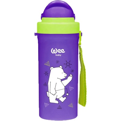 Wee Baby Чаша със сламка Wee Baby - лилава (896)