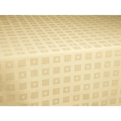 SCANquilt ubrus Kana krémová kostky 150x180 cm