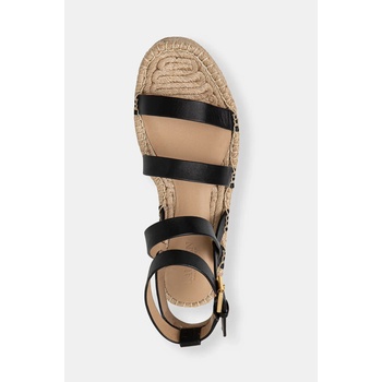 Lauren Ralph Lauren Кожени еспадрили Lauren Ralph Lauren Polly Gldtr в черно с платформа 802961839002 (802961839002.001)