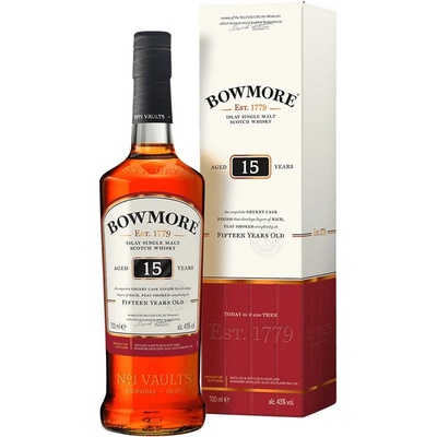 Bowmore Darkest 15y 43% 0,7 l (holá láhev)