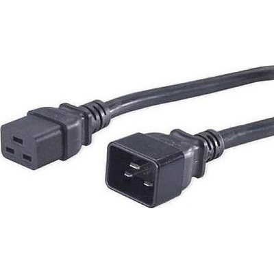 PremiumCord Kabel síťový prodlužovací 230V 16A 3m, konektory IEC 320 C19 - IEC 320 C20 kpsa