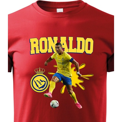 Dětské tričko Cristiano Ronaldo Al Nassr ČervenáCanvas Dětské tričko Bezvatriko.cz 2241