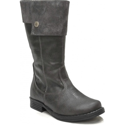 Kornecki dívčí kozačky 4360 šedá – Sleviste.cz