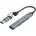 CANYON DS-02 4in1 USB-A/C Grey