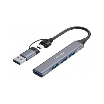 CANYON DS-02 4in1 USB-A/C Grey