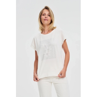 Moodo Бяла дамска тениска Moodo Moodo | Byal | ЖЕНИ | XS