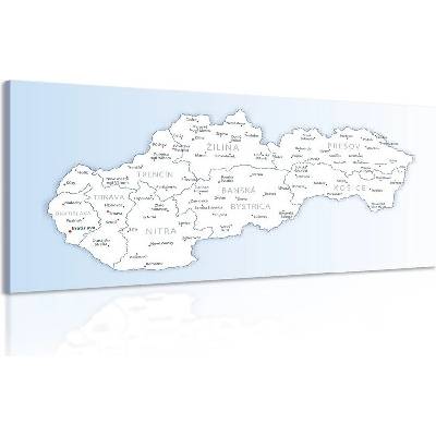 Obraz mapa Slovenska - 120x60