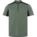 Vaude Мъжка фланелка с къс ръкав за колоездене Vaude Tamaro Half Zip Shirt IV Cycling jersey - Black / Agave - размер XL (056-3633-0514)