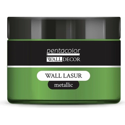 Pentart Wall Decor metalická lazúra 150 ml Zeleno-zlatá