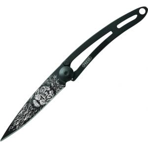 DEEJO 7gn144 tattoo black naked / Ултралек нож без дръжка (7gn144)