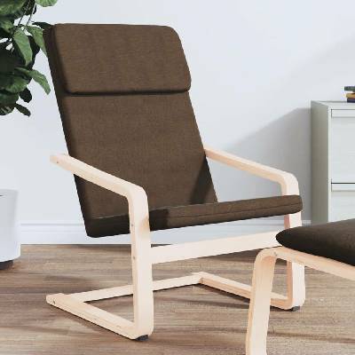 vidaXL 11461.351056 Relaxační židle tmavě hnědá textil