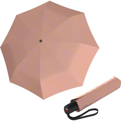 Knirps Knirps A.200 Medium Duomatic Zebra Peach elegantní dámský plnoautomatický deštník