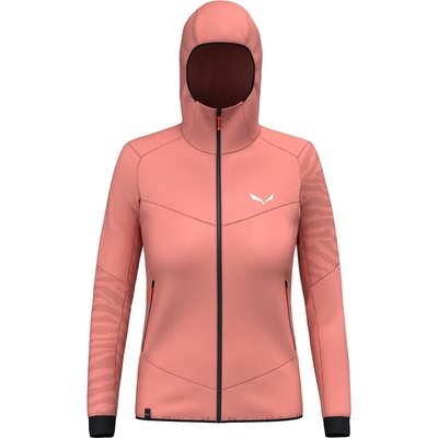 Salewa Дамско поларено яке Salewa Women's Sella Crevasse Hooded Jacket Fleece jacket - Desert Pink - размер 40 (EU) (105-5497-0414)