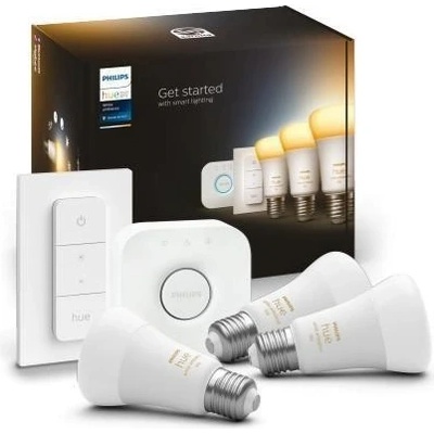 Philips Hue White Ambiance 8W 1100 E27 Promo starter kit – Sleviste.cz