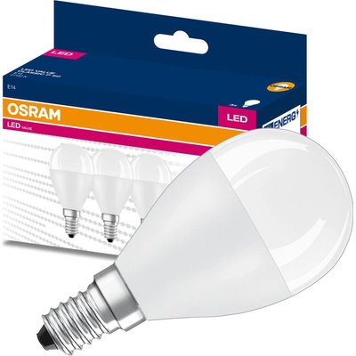 Osram 3x LED žárovka E14 P45 7W = 60W 806lm 2700K Teplá bílá