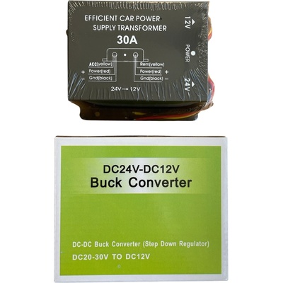 Foxgood Трансформатор конвертор на напрежение от 24 V на 12 V DC20-30 30А (1436-30a)