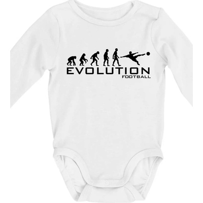 Evolution Football Body dojčenské s dlhým rukávom dlouhý rukáv biele
