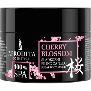 Afrodita Cosmetics Afrodita 100% SPA Cherry Blossom Захарен ексфолиант за тяло, 175 g - baby
