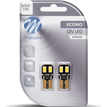 M-Tech CANBUS W5W W2.1x9.5d 4 LED biele 2 ks LB806WW