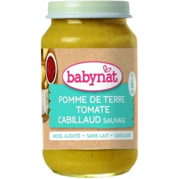 Image 1 of Babynat Био зеленчуково пюре Babynat - Дива треска, картофи и домати, 200 g (3288131590677)