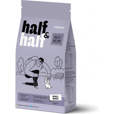 Half&Half Adult Small Breed hovězí 2 kg